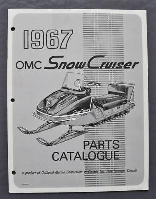 Original 1967 OMC Snow Cruiser Snowmobile Parts Catalog Part No. 404641 Canada