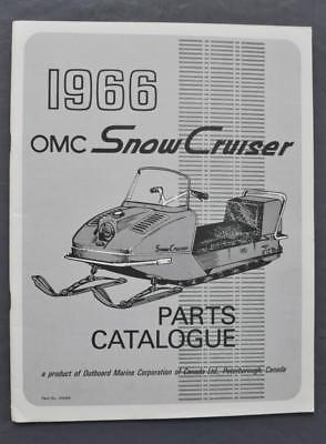 Original 1966 OMC Snow Cruiser Snowmobile Parts Catalog Part No. 404483 Canada