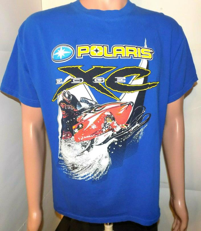 Polaris Edge XC Snowmobile T-Shirt (Large) Vintage Sled Racing 2000's Graphic T