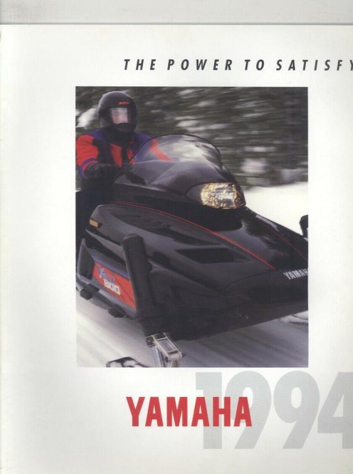 1994 Yamaha Full Line Snowmobile Brochure wz9894