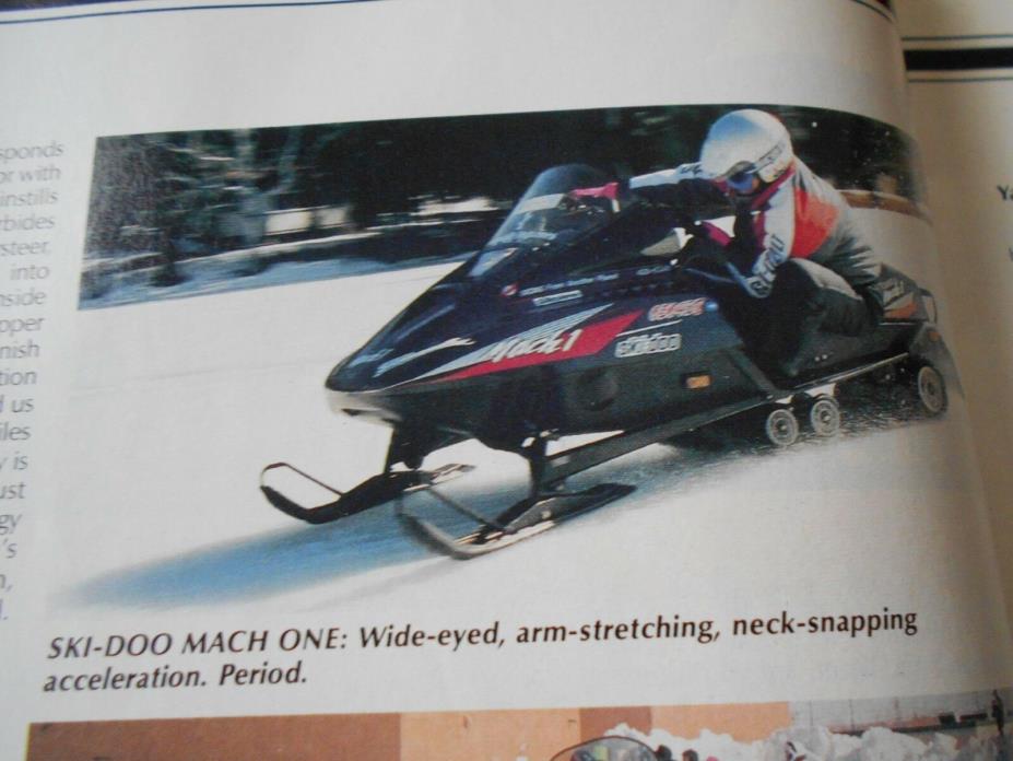 Vintage Supertrax Snowmobile MAGAZINE race 1992 Ski-Doo Formula Mach I 1 Plus