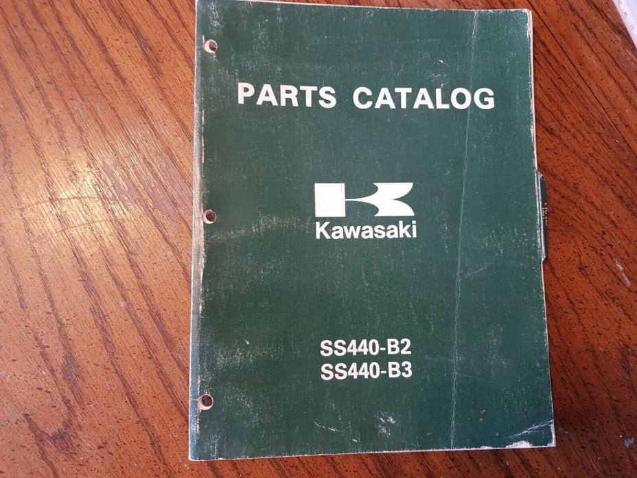 Vintage Original 1980 Kawasaki Snowmobile Parts Catalog LTD 440 French English