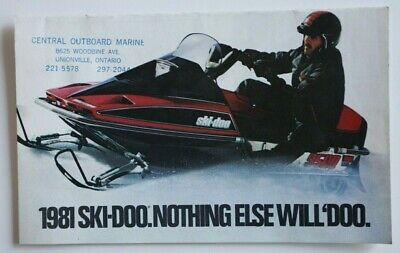 SKI-DOO Snowmobiles 1981 Full Line dealer brochure catalog - English - Canada