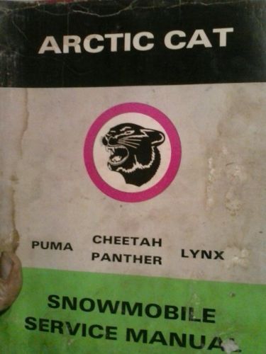 Artic Cat Puma Cheetah Lynx Panther Snowmobile Service Manual