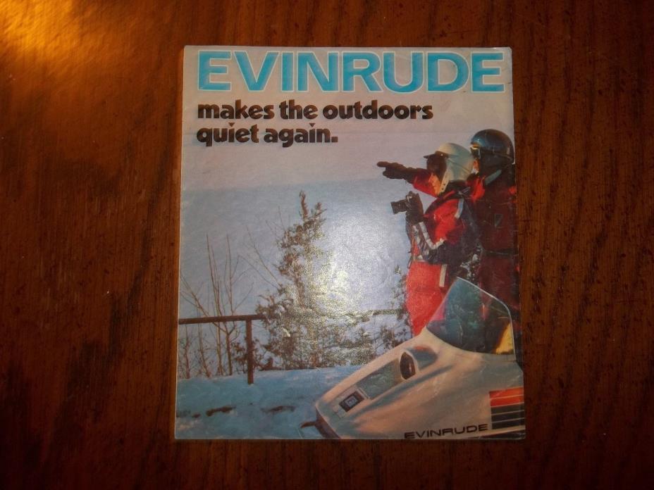 Vintage OMC Evinrude Snowmobile Brochure Norseman Bobcat SS Trailblazer Johnson