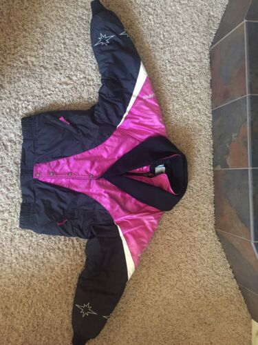 Vintage Polaris Women's Pink Jacket Large Thermoloft Insulated Snowmobile Winter