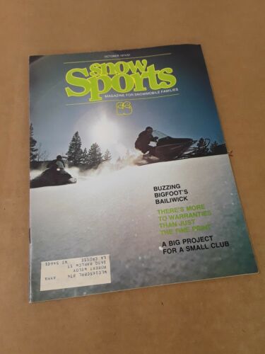 Snow Sports snowmobile magazine Oct. 1974 Ski-Doo, Polaris TX, Evinrude, Yamaha