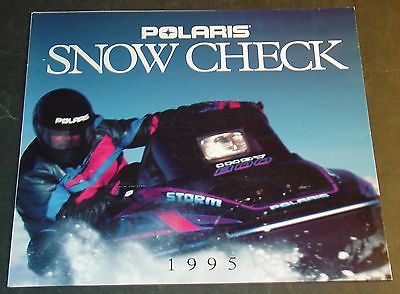 1995 POLARIS SNOWMOBILE SPRING SALES BROCHURE INDY STORM 8 PAGES NICE  (454)