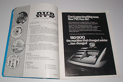 1972 Vintage, Very Rare Snowmobiling Magazine RVB Collectible