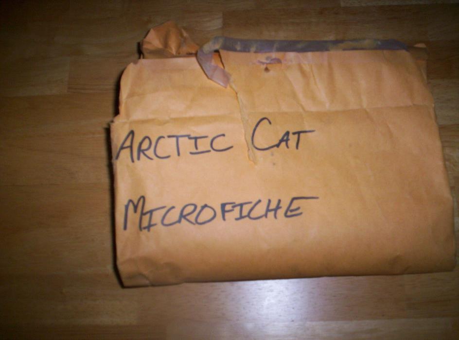 Genuine Arctic Cat Snowmobile Microfiche 1984-2000