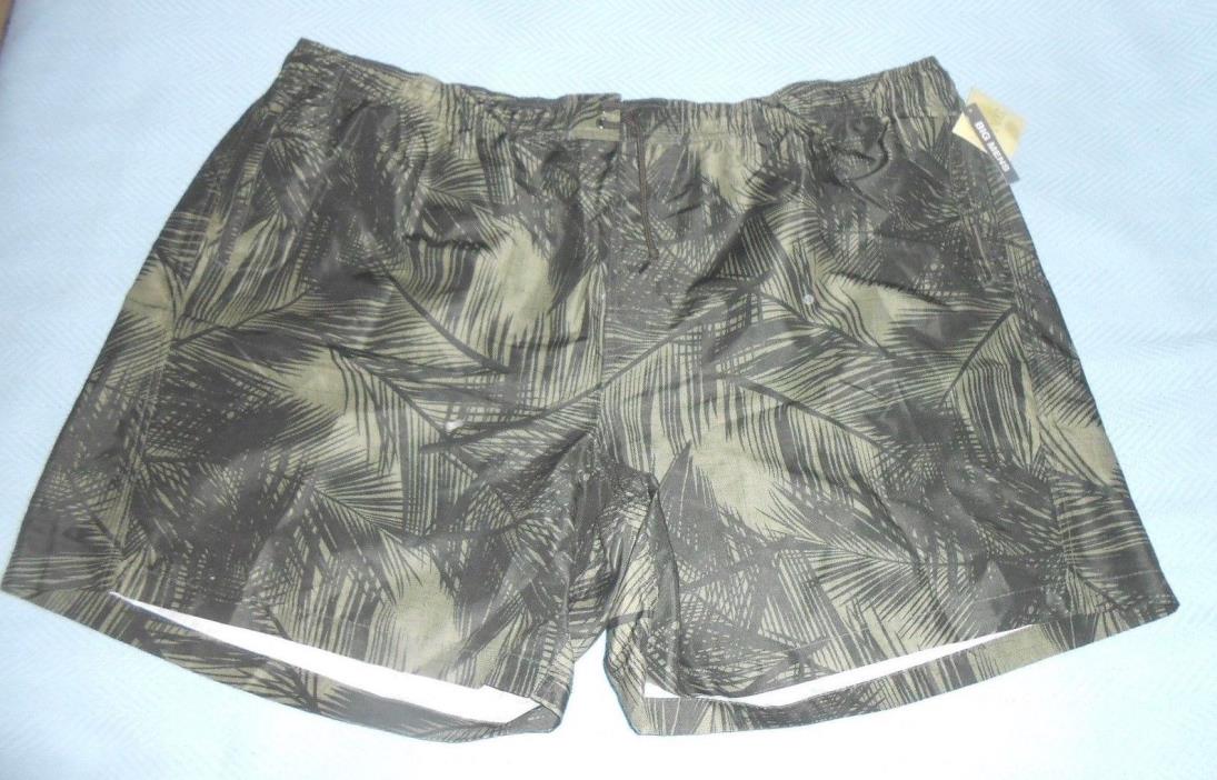 Islander Men's Black Dark Gray Swim Trunks  Size 4XLarge  Brand New with Tag