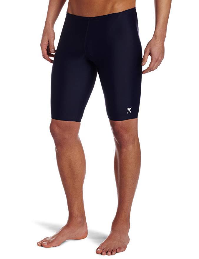 TYR Sport Men's Solid Jammer Swim Suit NWT size 30 Navy Blue