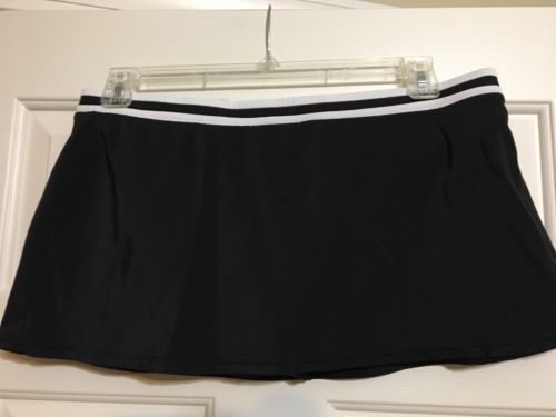Women's Sonoma size 16 black & white life + style swimsuit skirt