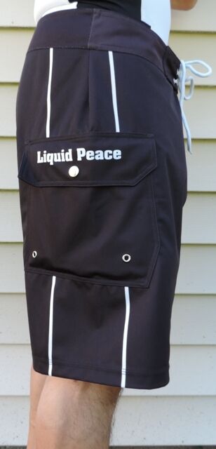 Black Board Shorts-All Purpose, 4-Way stretch, Cargo Pocket, Sizes: 32 or 34,New
