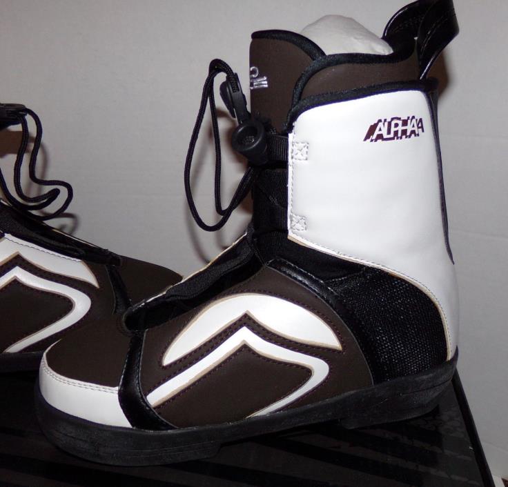 Liquid Force Wakeboard Boots Black, Dark Brown & White Mens 7-8 - Brand New