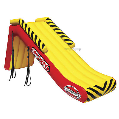 Sportsstuff 58-1350 Spillway Inflatable Pontoon Boat Slide Water Tube 8 FT