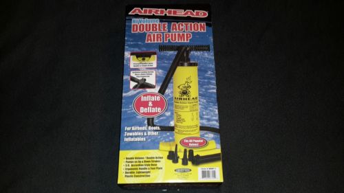 Inflate & Deflate Double Action AIR PUMP. Airbeds Boats etc. Hi Volume Airhead