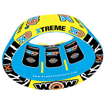 WOW 12-1030 XO Extreme Water Tube Oval Towable 1-3 Riders Inflatable Boat Toy