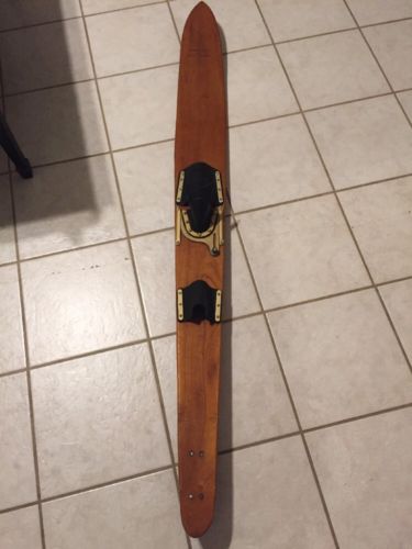 Rare Custom Built Wood Slalom Waterski 71