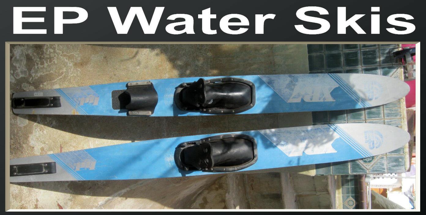 Water Ski EP XR7 Pair Blue Vintage Water Ski set 8894 MFg #