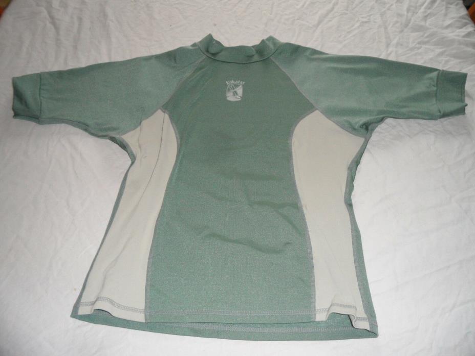 Kokatat Women's Suncore Short Sleeve Kayaking Shirt Size Large, Green