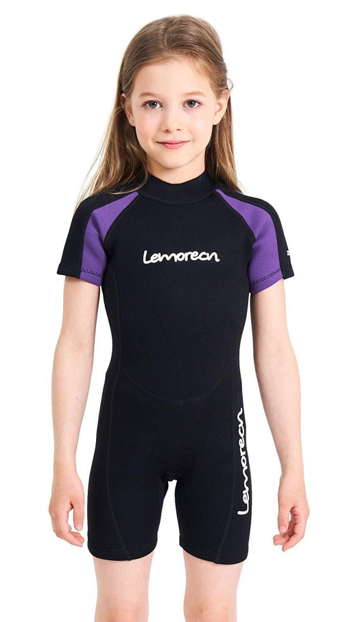 Kids Wetsuits Youth Premium Neoprene 2mm Youth's Shorty Swim Suits US Size 8