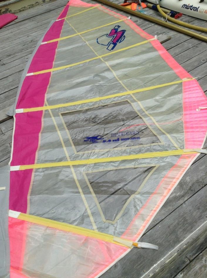 windsurfing sails several sizes