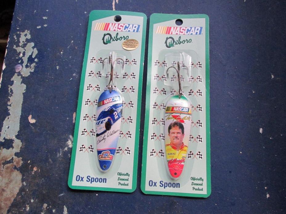 2  Nascar Fishing Lures outdoor   Collection Ox Spoon Spinner Bait NEW