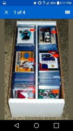 WOW!AWESOME GIGANTIC FOOTBALL AND BASEBALL 100 CARD LOT