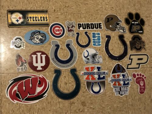 22 piece Car Magnet lot Sports Teams Colts Purdue Indiana BSU Cubs Steelers UNC