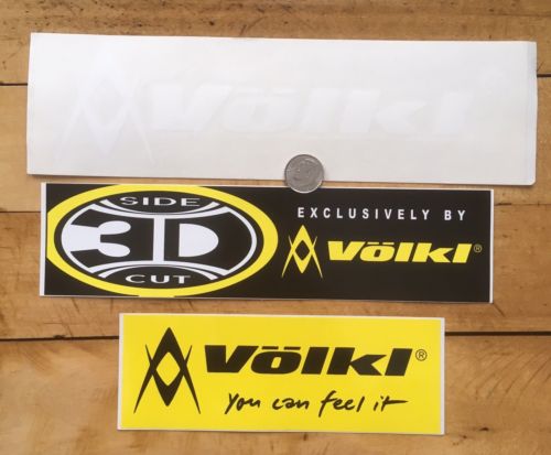 Lot Of 3 Volkl Ski Stickers Decals