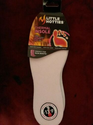 Little Hotties WOMEN'S Size 5-12 Boot Thermal Insoles Heat Rated to -13 Degrees