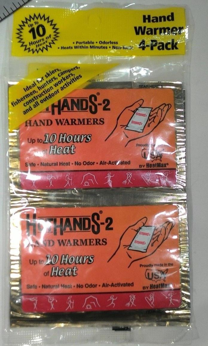 Hand Warmers 4 Pack Lasts Up To 10hrs (4 days)