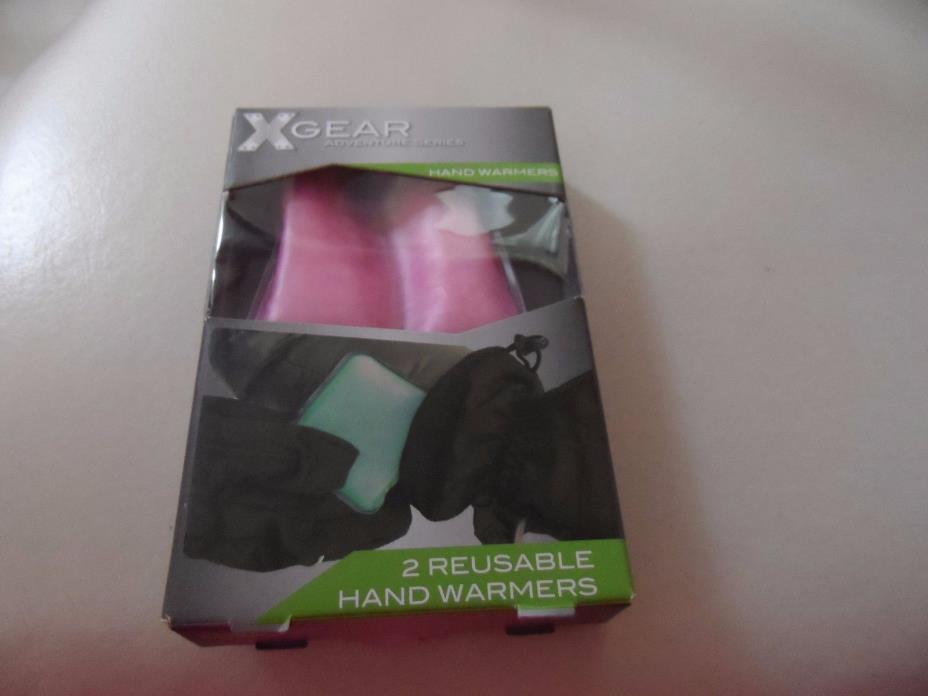 XGear adventure series set of 2 pink reusable hand warmers NIP