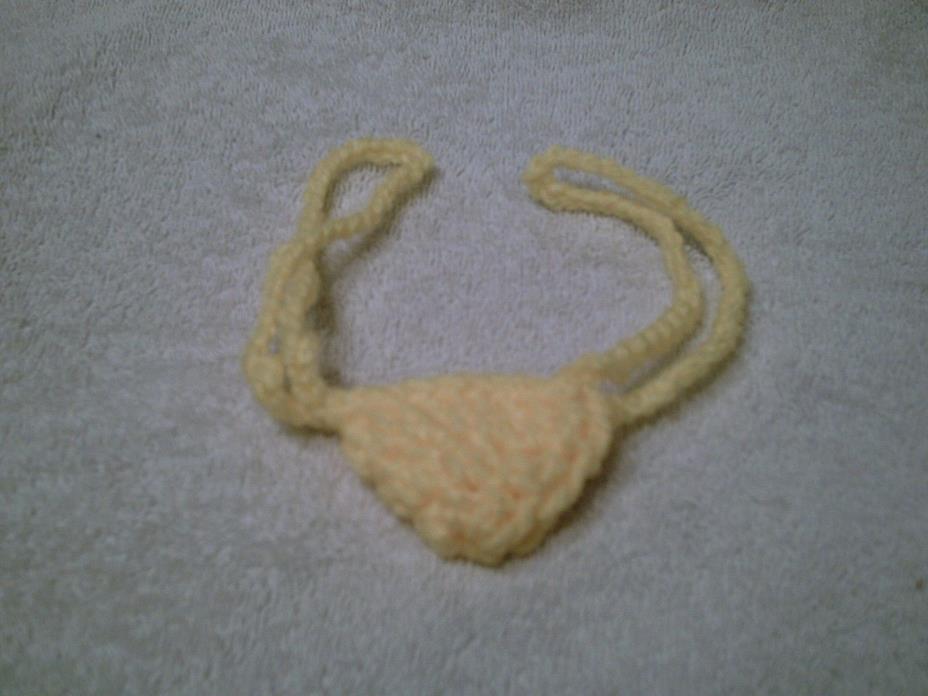 Yellow Tweed Nose Warmer - Hand Crocheted in USA -Pittsburg Steelers