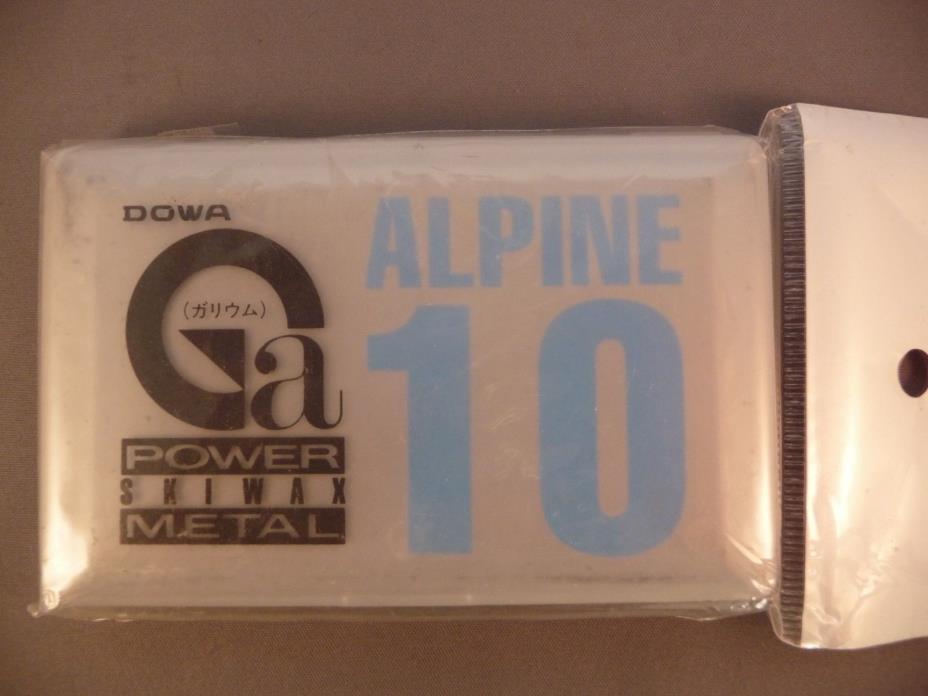 DOWA GA “ALPINE 10” POWER METAL FLUORINATED RACING SKI WAX - NEW