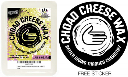 Choad Cheese Snowboard & Ski All Temp Hot Wax 1 LB 6 OZ WHITE