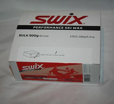 Swix Bio Training Wax: UR8 Red: 900 grams: Bulk Wax