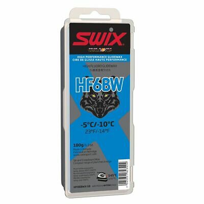 Swix HF06BWX-18 Cera Nova X High Fluoro Wax with BW Additive, Blue, 180gm