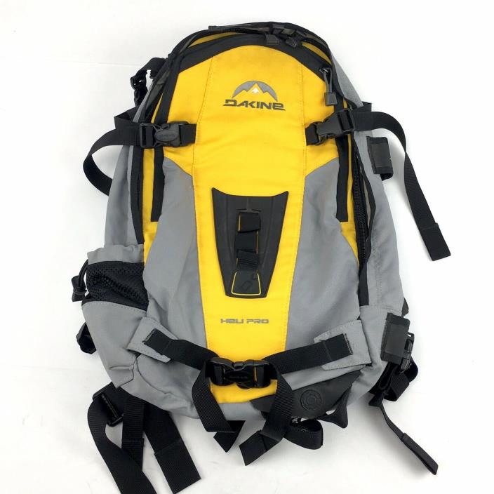 Dakine Heli Pro Large Backpack Yellow Black Ski Snowboard