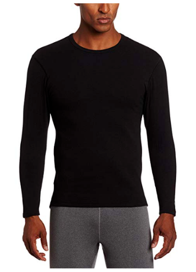 Duofold Men's Heavy Weight Double Layer Thermal Shirt, Black, XX-Large