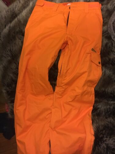 Womens Orage Ski Snowboard Pants Size Medium Utility Pockets Orange
