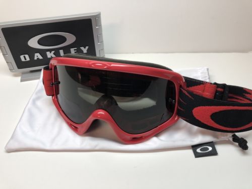 Oakley XS O-Frame MX Sand 7030-04 Red Snow/Sport Goggles W/Dark Grey&Clear Lens