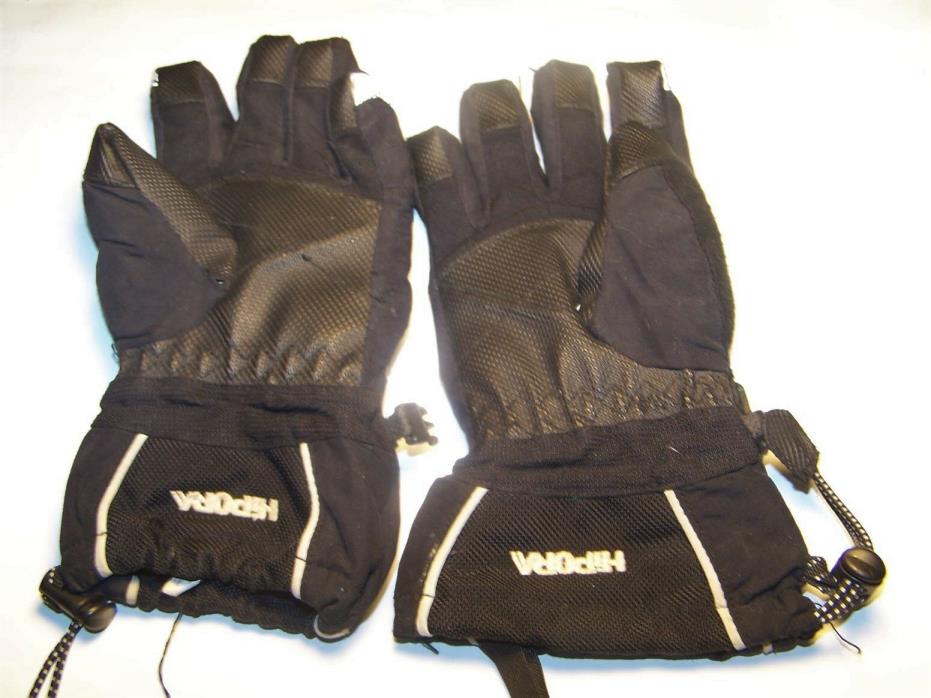 HEAD OUTLAST HIPORA YOUTH SKI GLOVES SIZE SM.  DRY POUCH HEATPACK   BLACK