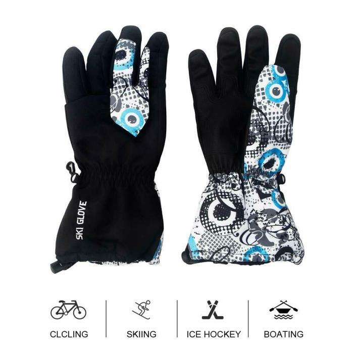 Mounchain Winter Ski Gloves Waterproof Windproof and Breathable Snow Gloves Fit