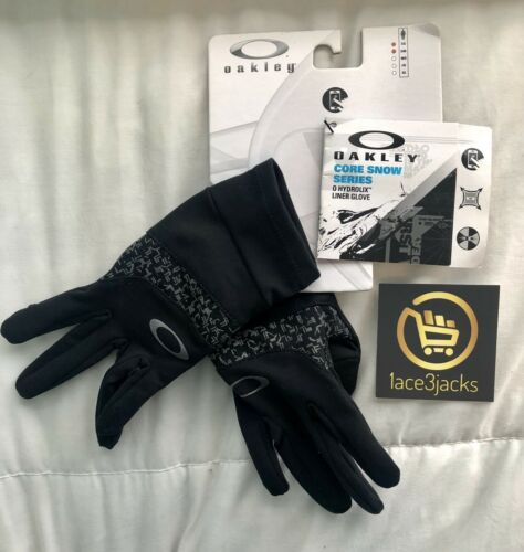 New Oakley Womens Ohydrolix Liner Glove, Jet Black, X-Small/Small