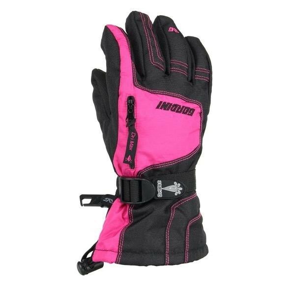 Women's GORDINI Ultra Dri-Max Gauntlet IV Gloves BLACK/PINK Winter Gloves 3G3033