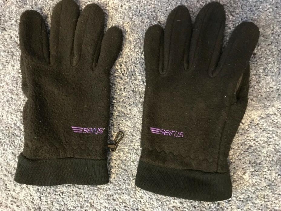 Seirus Innovation 1425 Men's Gloves,Black,Large  Palm Amara  Top Poly Fleece