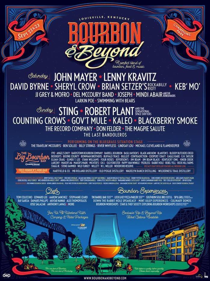 Bourbon & Beyond Festival Tickets - Saturday ONLY Pair (2) of Tickets 9/22/18