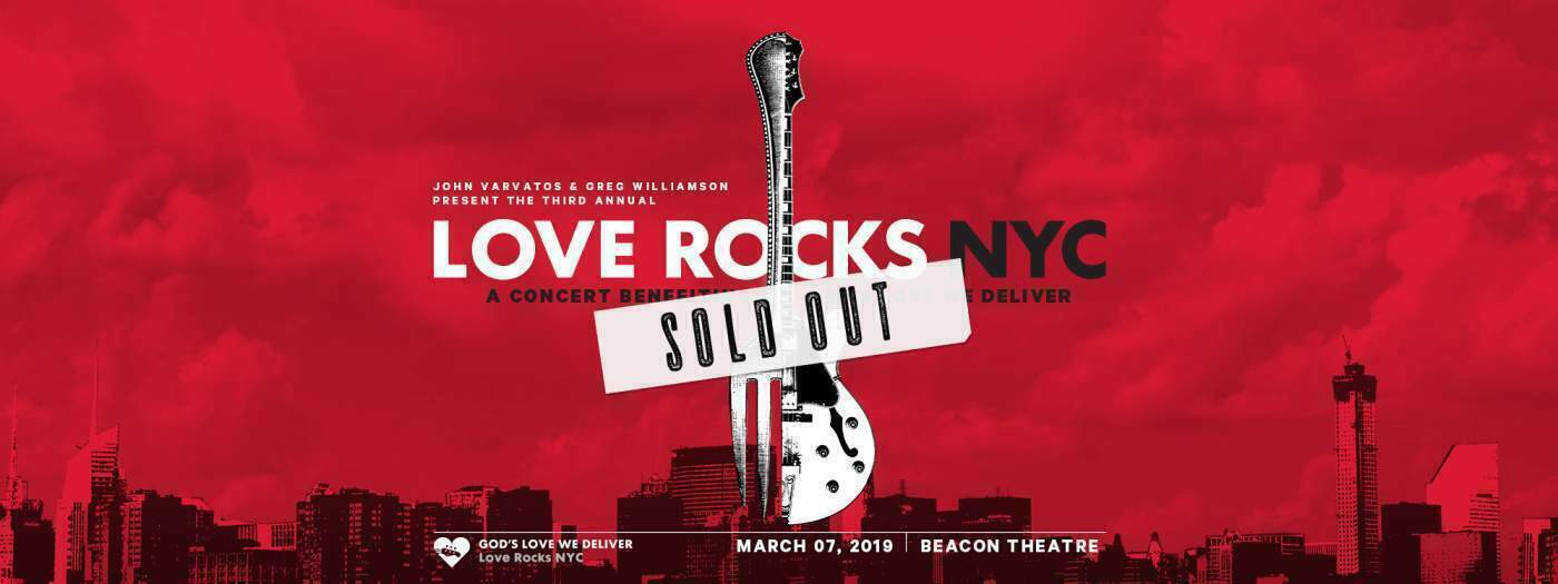 SOLD OUT SHOW 2 Love Rocks NYC  LOWER Balcony...$750